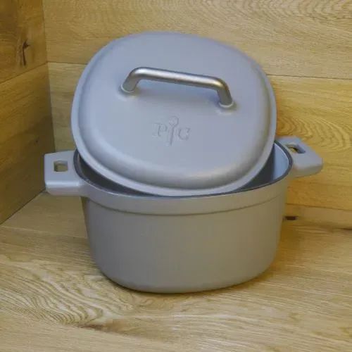 grauer Emaillierter Gusseiserner Topf von Pampered Chef