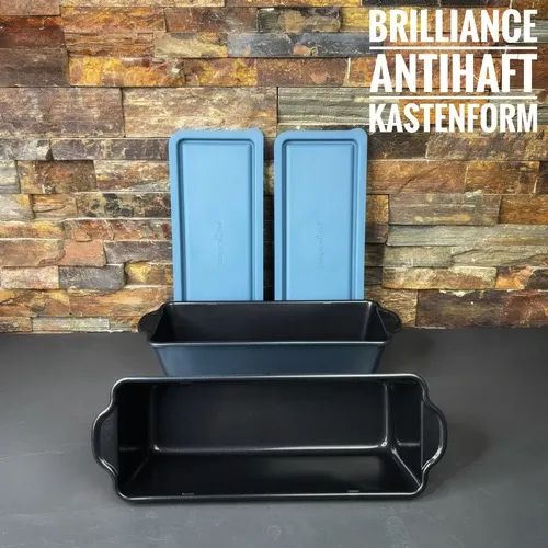 Zwei verschiedene Antihaft Kastenformen mit passenden Deckeln