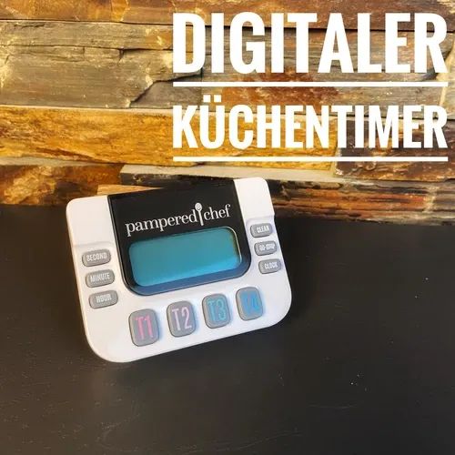 Digitaler Küchentimer mit Möglichkeit vier verschiedene Zeiten einzustellen.