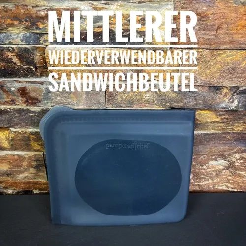 Mittlerer wiederverwendbarer Sandwichbeutel mit Verschluss