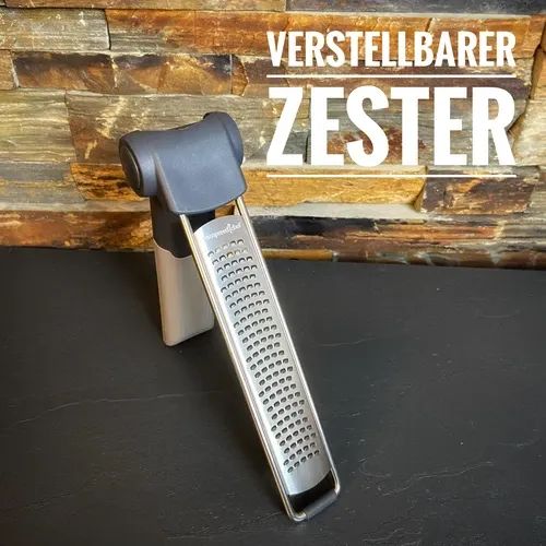 Feine verstellbare Reibe mit kleinem Aufsatz