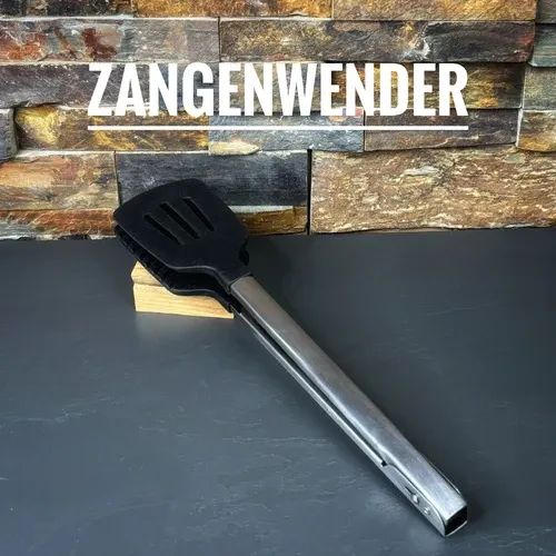 Zangenwender mit silbernem Griff und schwarzem Endstück
