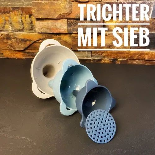 Trichterset Trichter in verschiedenen Farben und Größen